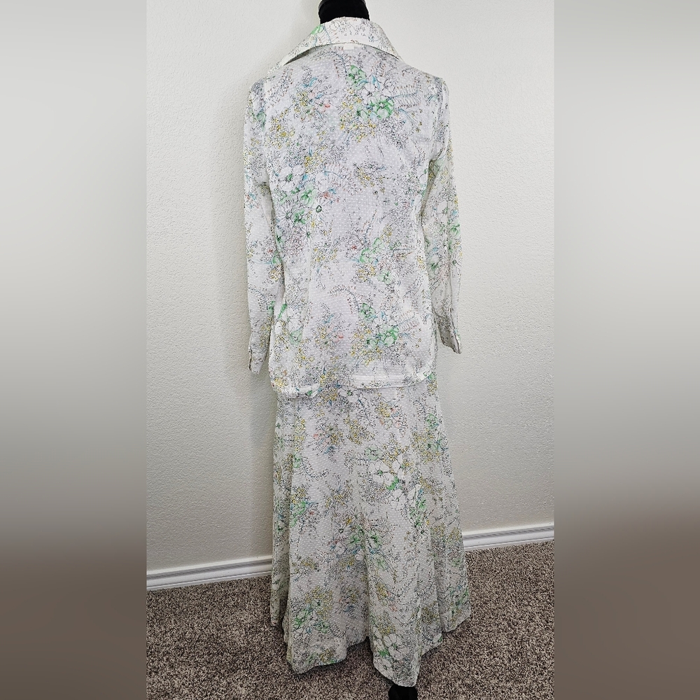 Koret California VINTAGE 70'S Cottage 3 Pc Skirt Set 10/12 - Picture 5 of 14